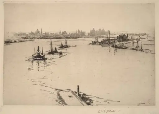 Williamsburg from the Bridge (Sketch)