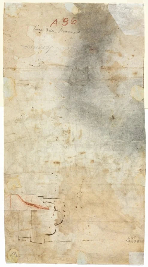 Architectural Sketch (verso), by Unknown, 1504