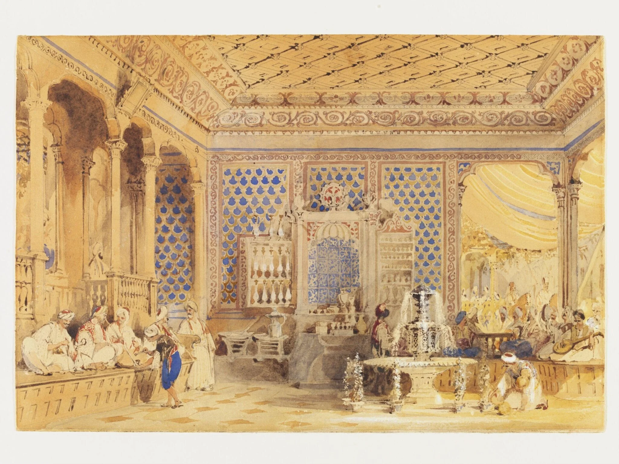 Interior of a Turkish Caffinet, Constantinople
