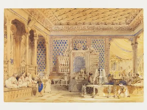 Interior of a Turkish Caffinet, Constantinople