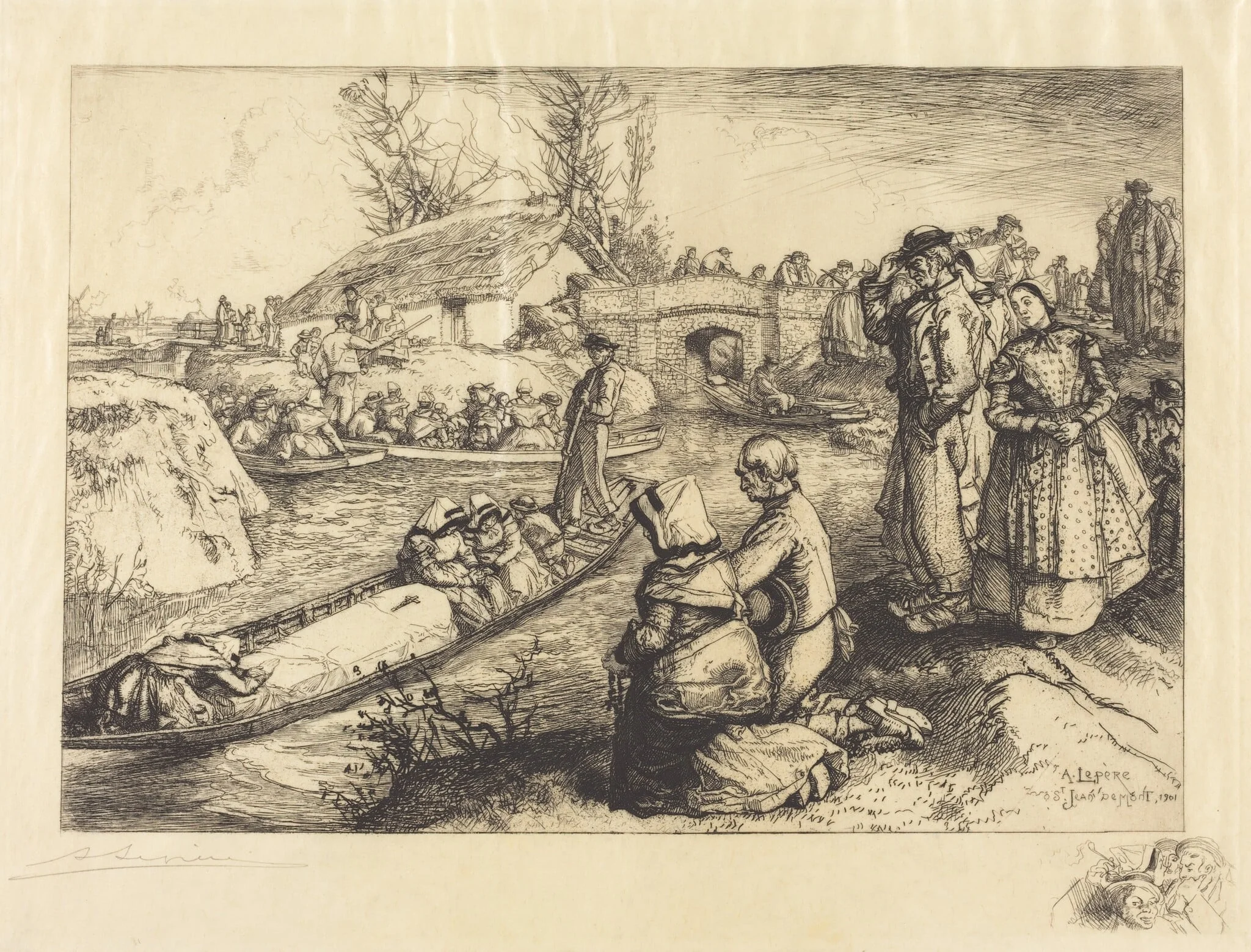 Burial in the Vendeen Marsh (Un enterrement dans le marais Vendeen)