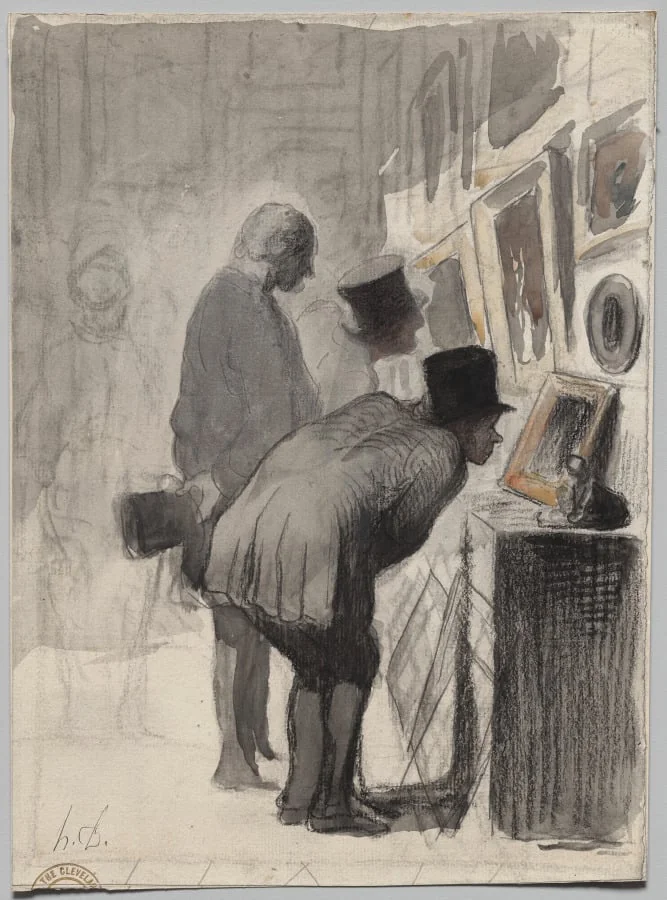 Art Lovers, by Honoré Daumier, 1863