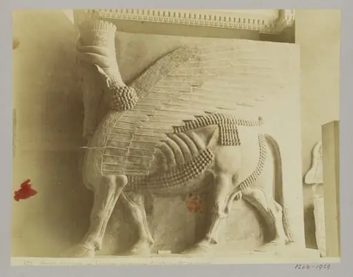 Winged bull from Khorsabad (Sargon, 722-705 B.C.). Paris: Louvre