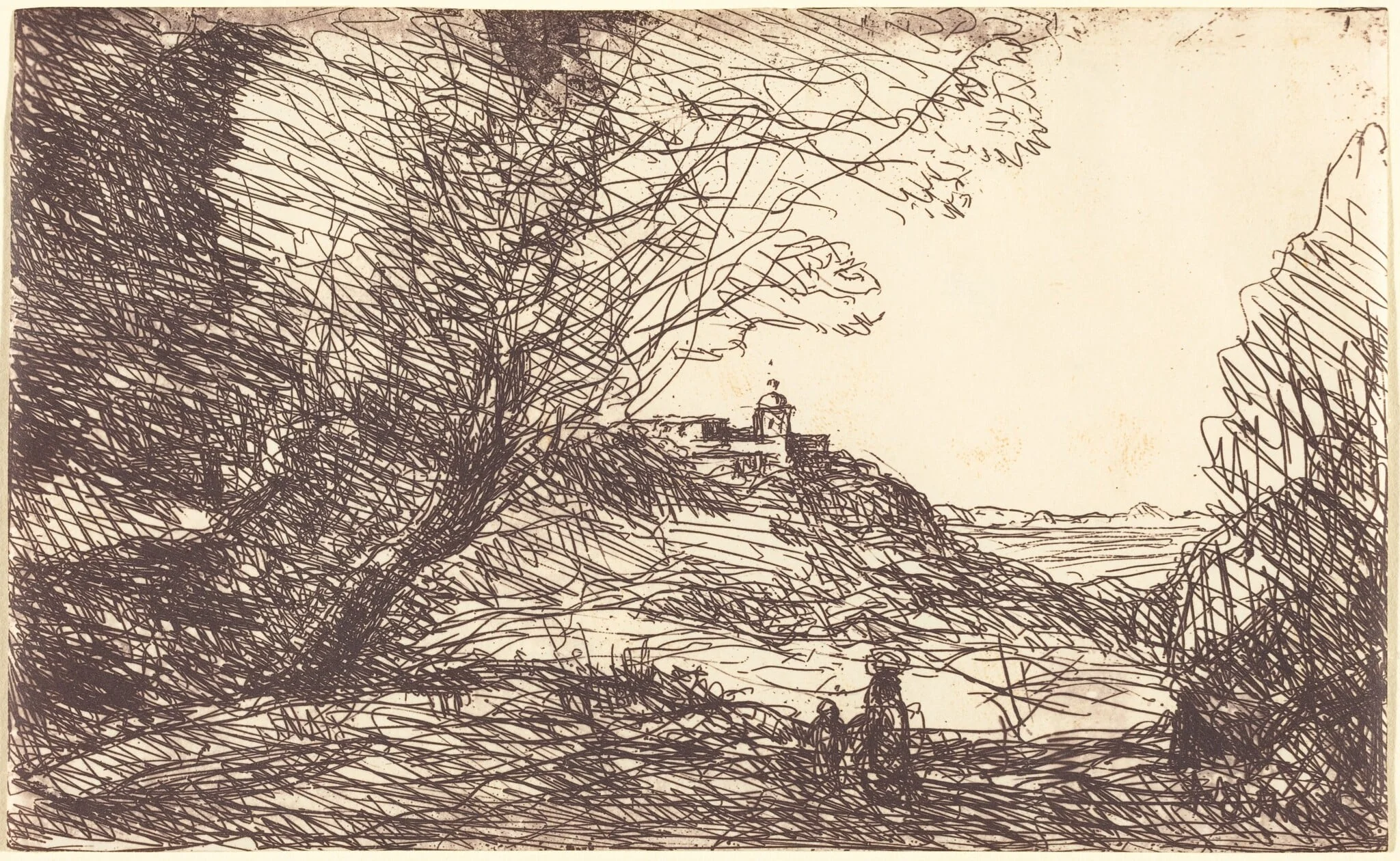 Souvenir of the Environs of Monaco (Souvenir des environs de Monaco), by Jean Baptiste Camille Corot, 1860