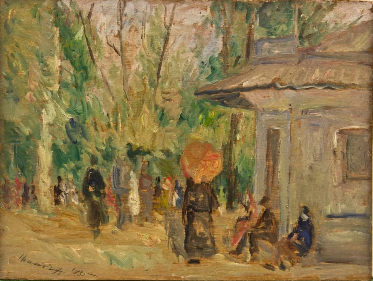 Peisaj din Cișmigiu, by Hrandt Avakian, 1935