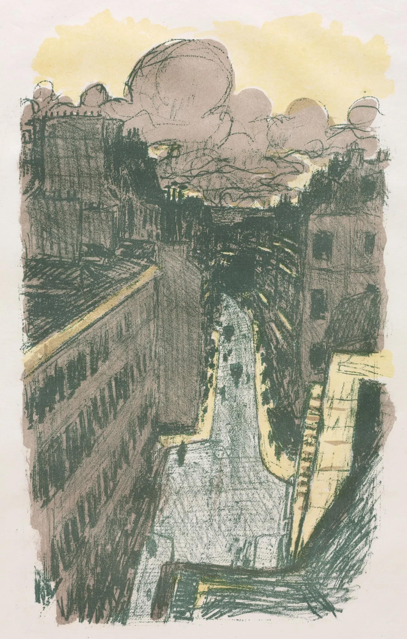 Street Scene from Above, by Pierre Bonnard, 1899