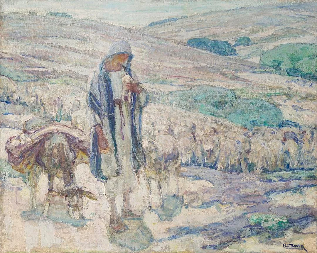 The Good Shepherd, by Henry Ossawa Tanner, oil, 1917