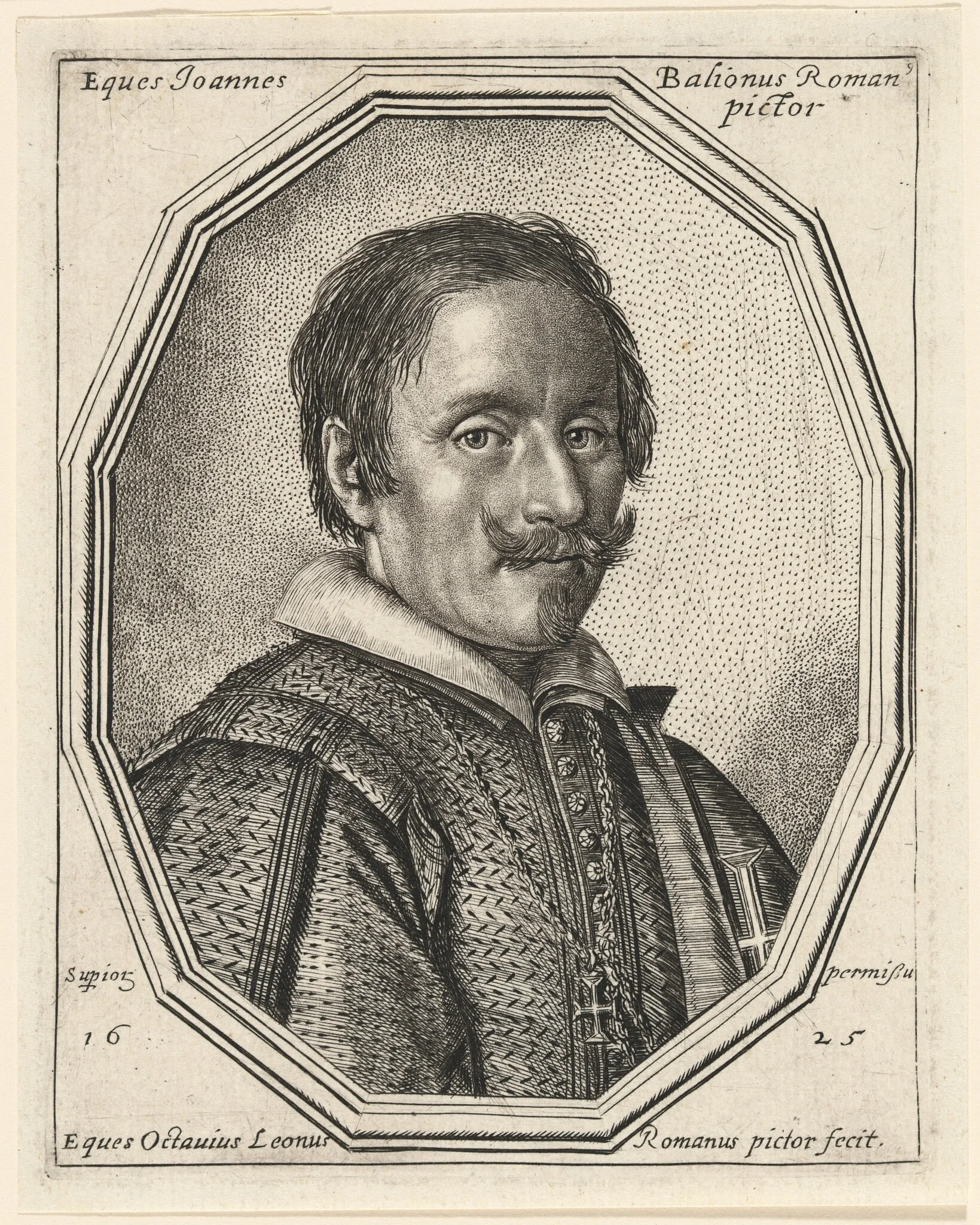 Giovanni Baglione, by Ottavio Leoni, ink, 1625