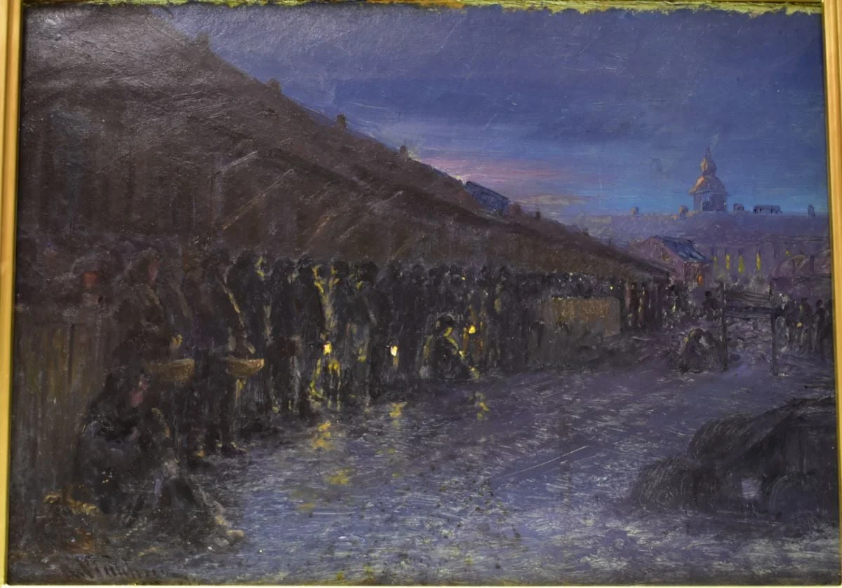 Manifestație (Piața Sf. Spiridon), by Aurel Vintilescu, unspecified, 1917