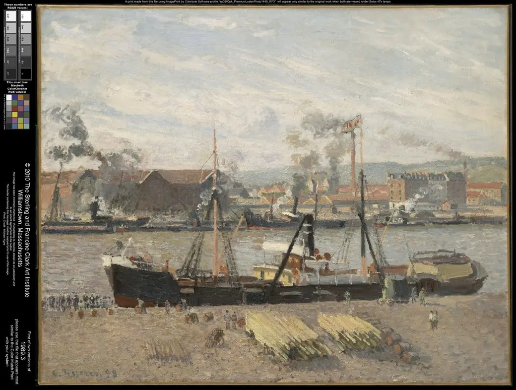 Port of Rouen, Unloading Wood