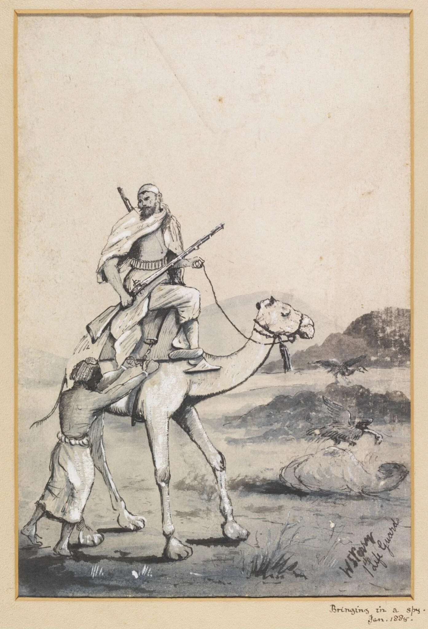 Bringing in a spy.  Jan. 1885