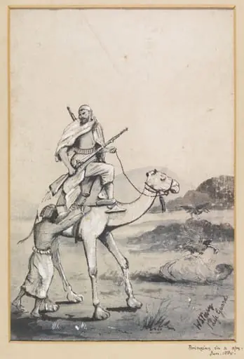 Bringing in a spy.  Jan. 1885