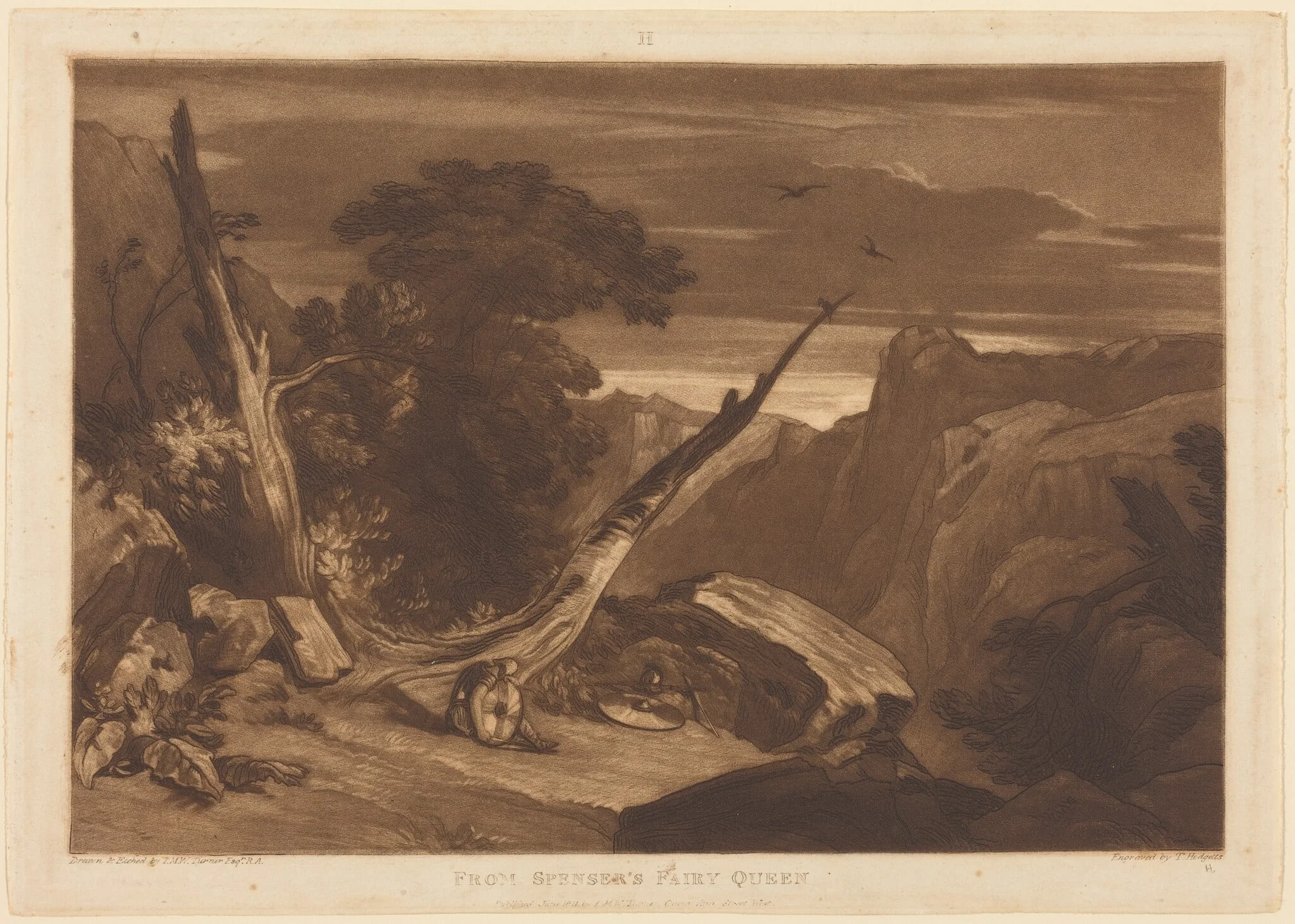 From Spenser's Fairy Queen, by Thomas Hodgetts, ink, 1811