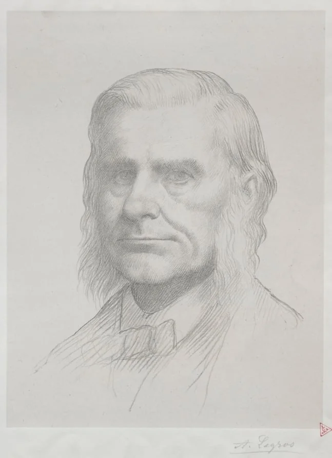 Portrait of Thomas Huxley (2nd Plate), by Alphonse Legros, 1884