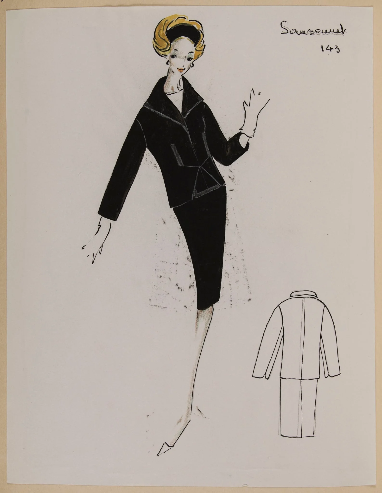 Sansonnet, by Carven, 1960