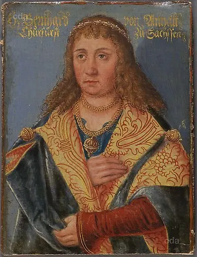 Bernhard of Anhalt, Duke of Saxony, son of Albrecht the Bear, died 1212