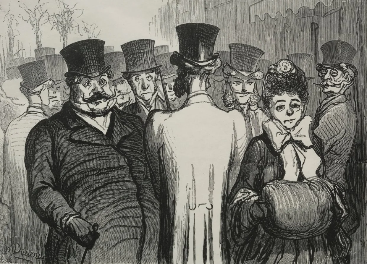The Boulevard des Italiens, by Honoré Daumier, 1862
