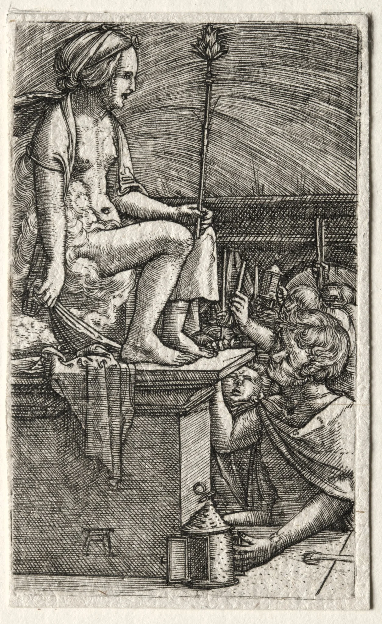 The Roman Courtesan or The Revenge of the Sorcerer Virgil, by Albrecht Altdorfer, 1523