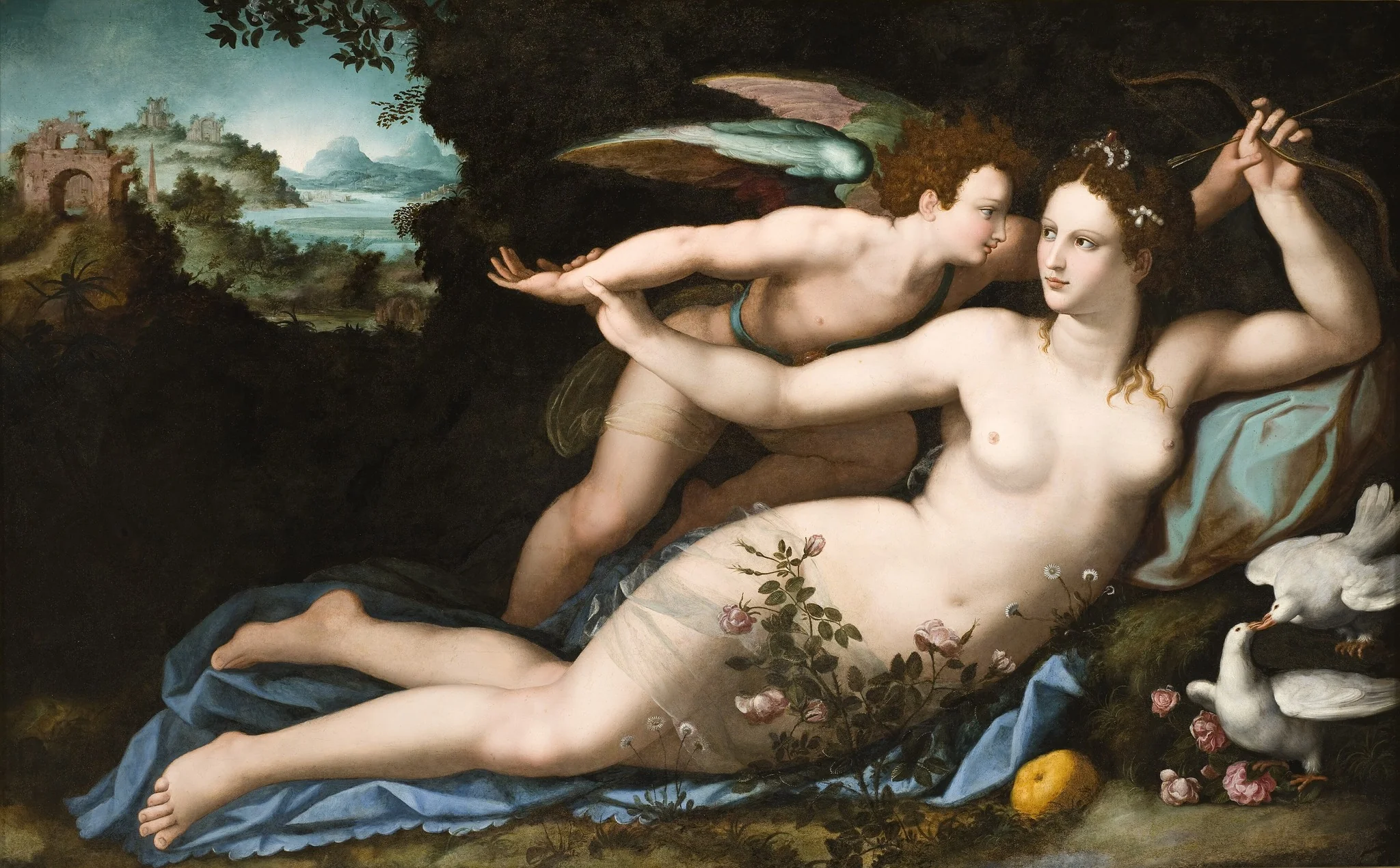 Venus disarming Cupid