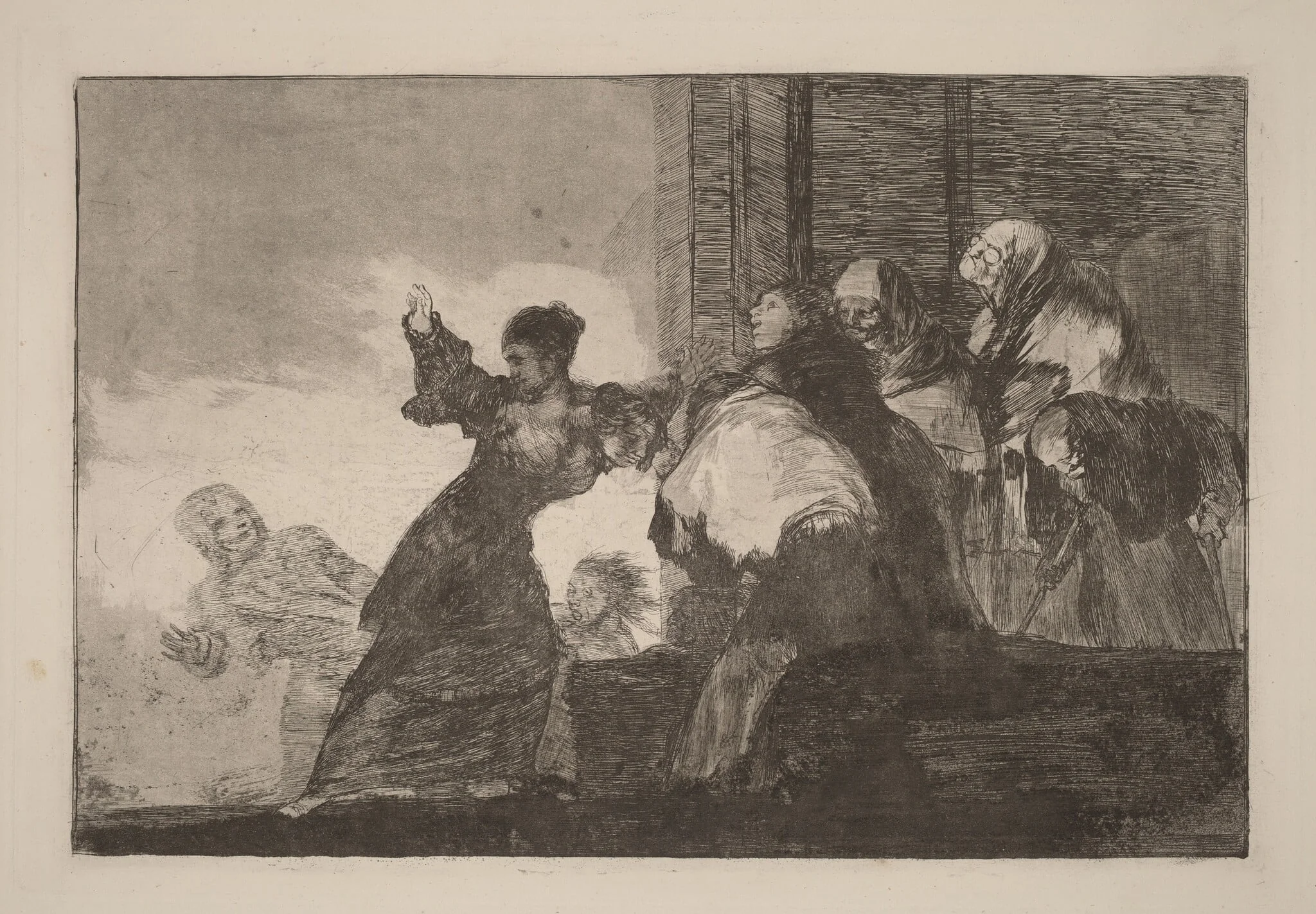 Disparate pobre (Poor Folly), by Francisco Goya, ink, 1816