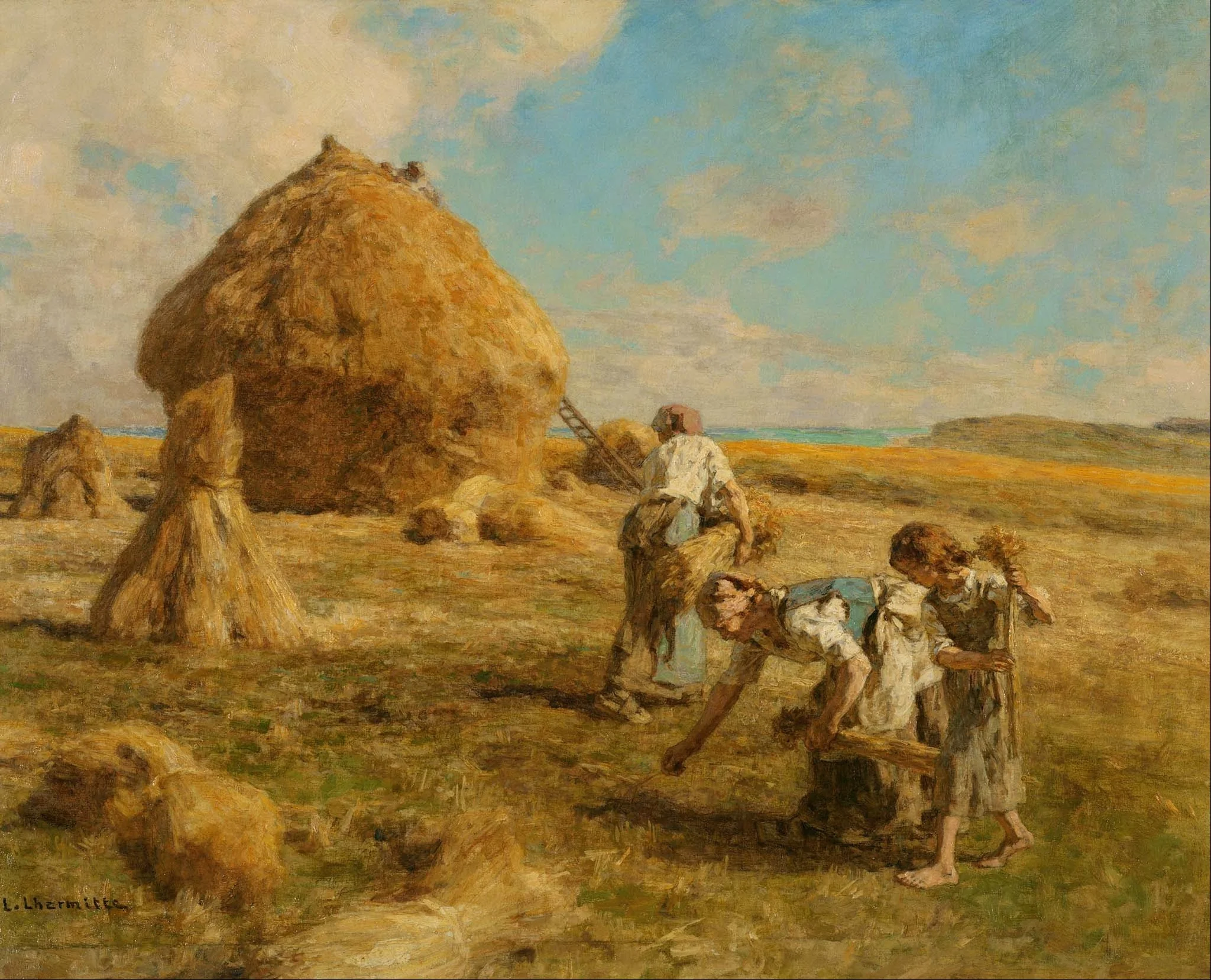Gleaning Women, by Léon Augustin Lhermitte, oil, 1919