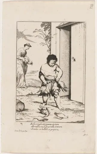 Bertoldino Fastening Geese to His Belt
