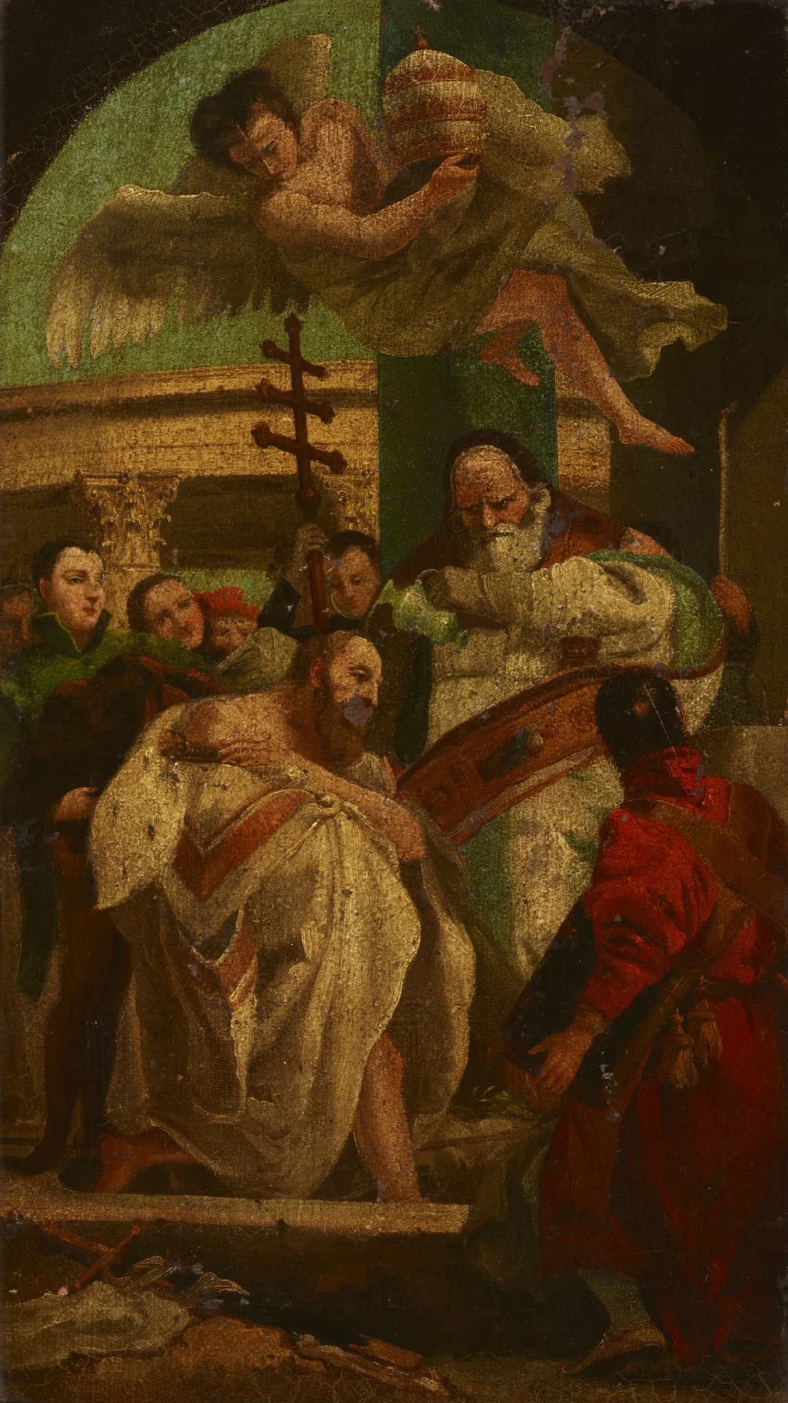 Baptism of King Chlodwig I (ca. 466–511), by Unknown, oil, 1750