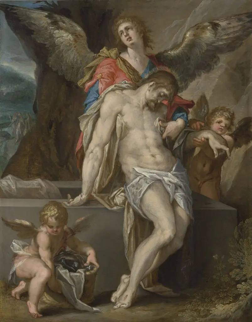 The Body of Christ Supported by Angels