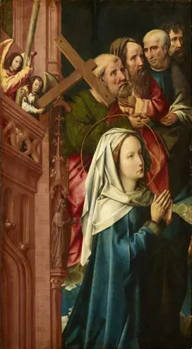 Last Judgement: The Virgin Mary and four apostles