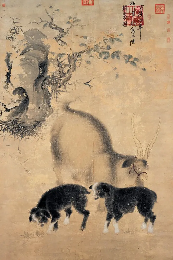 Three Goats, Symbol of Prosperity