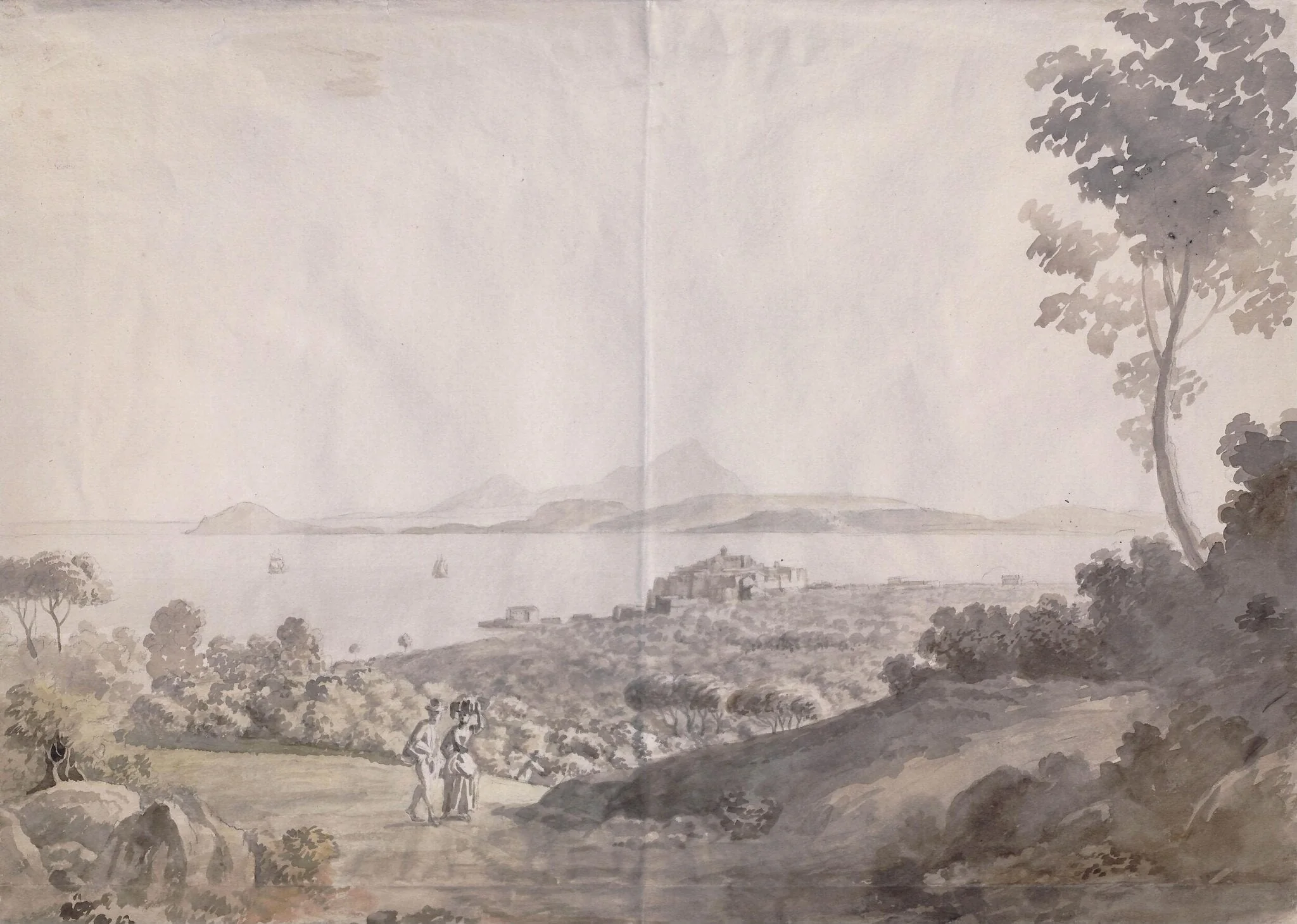 The bay of Naples looking towards Ischia