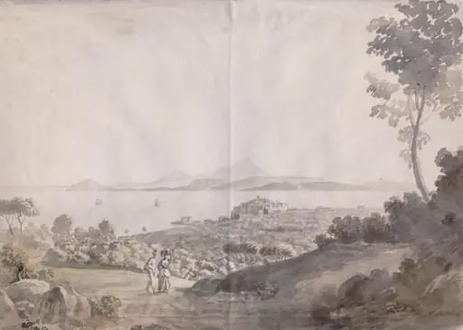 The bay of Naples looking towards Ischia