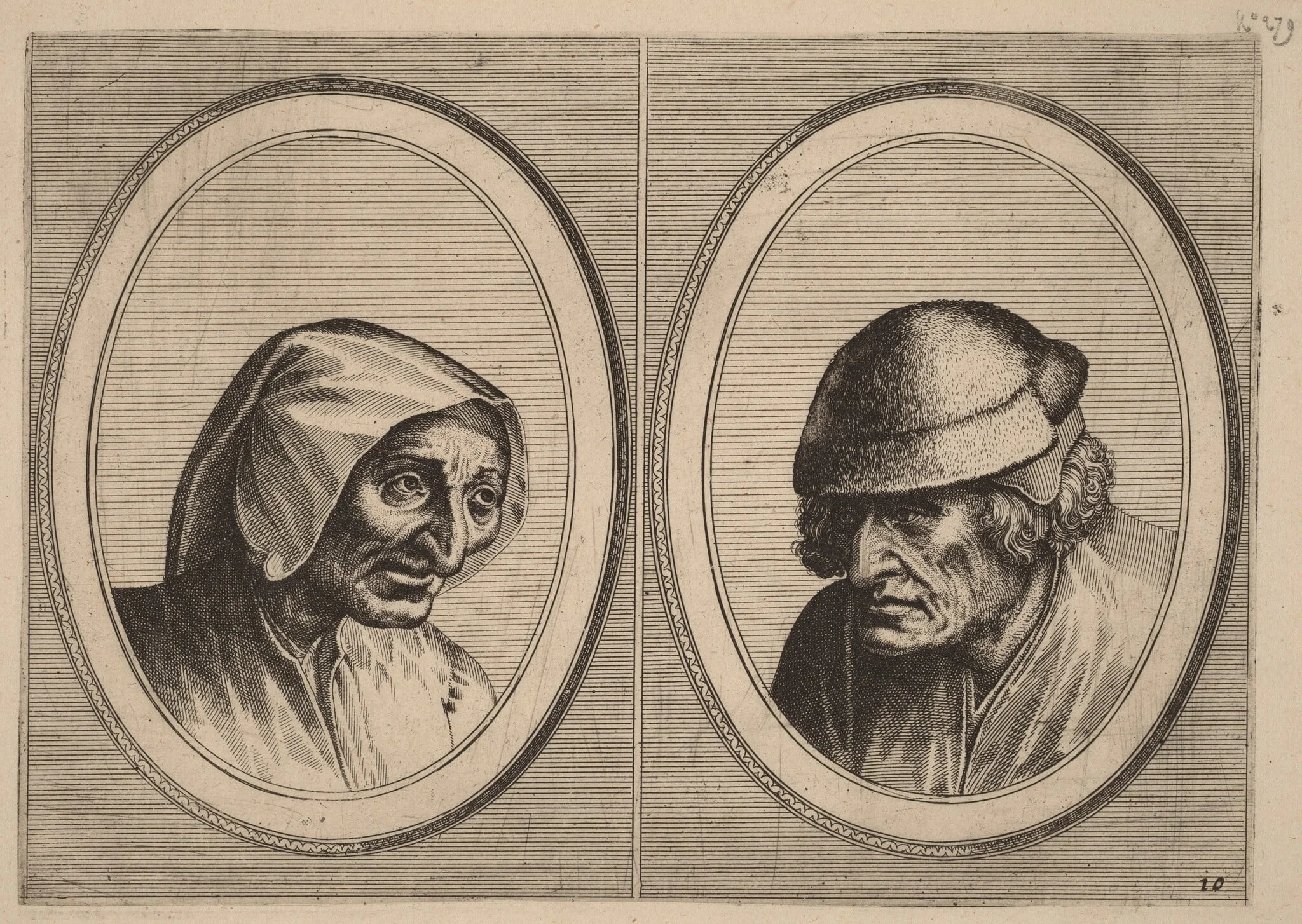 "Verdorde Nel" and "Jan Afterlam", by Johannes van Doetechum the Elder, ink, 1564