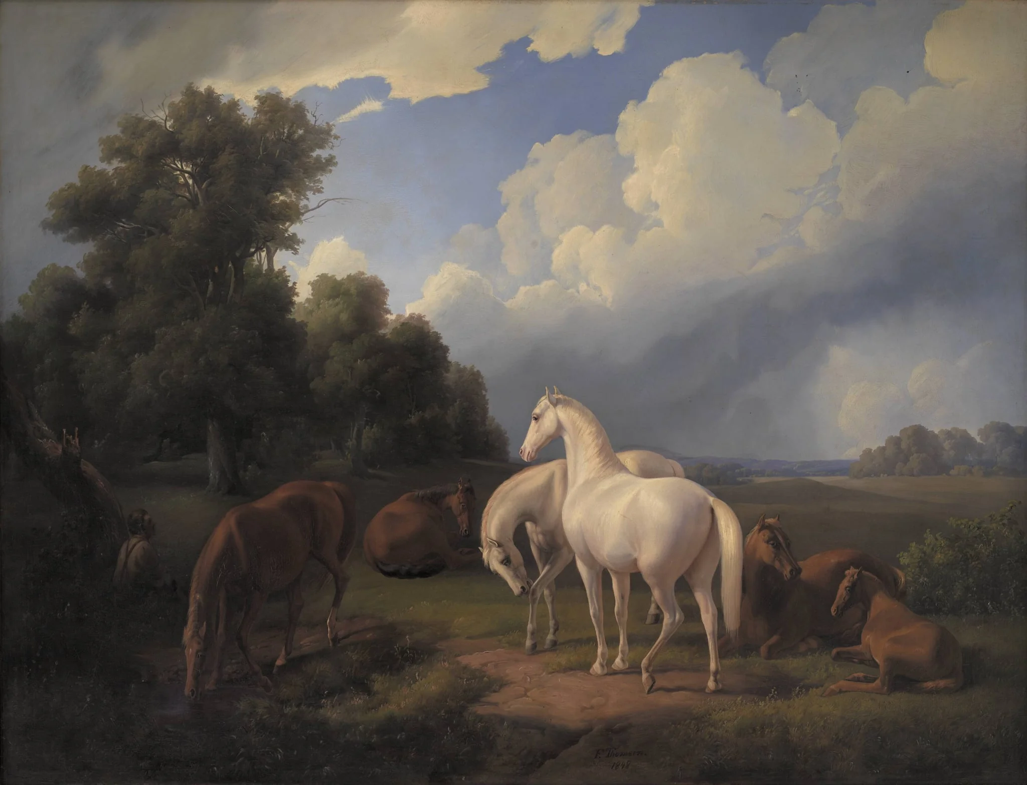 Lucia, Whimsey, Bellona, Hertha, Olga, by Unknown, 1848