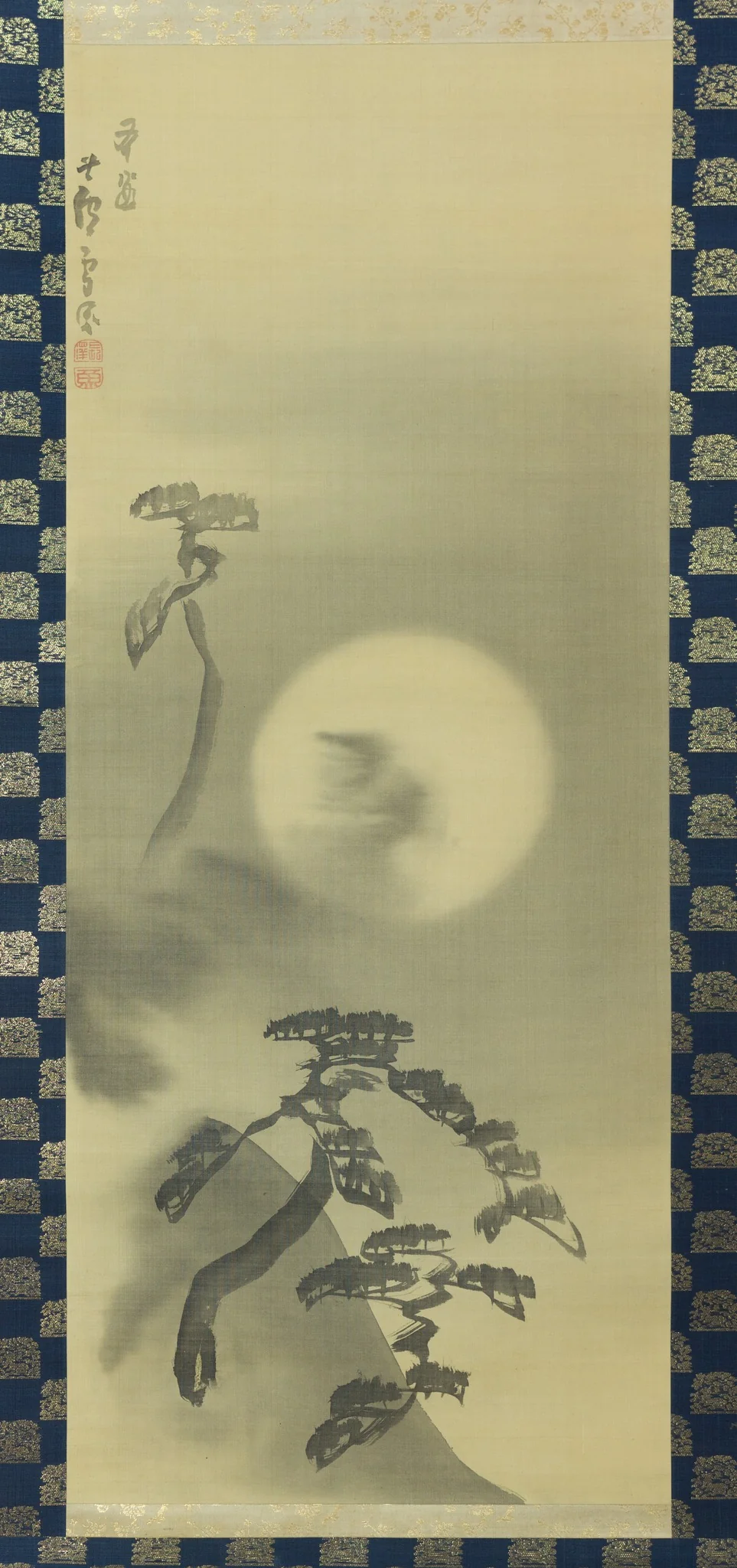 Moonlit Landscape, by Nagasawa Rosetsu 長澤蘆雪, unspecified, 1798