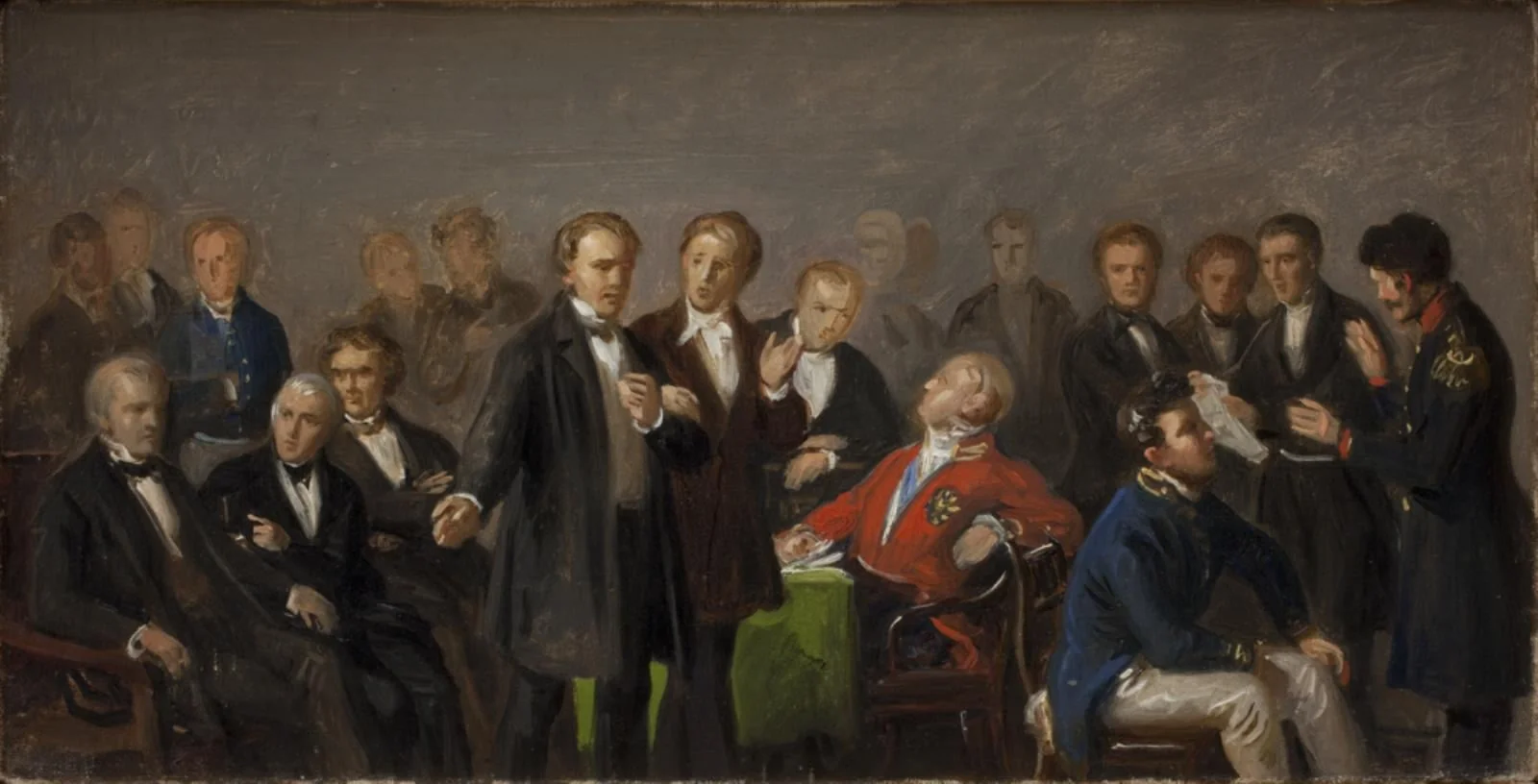 Den grundlovgivende forsamling, by Unknown, 1849