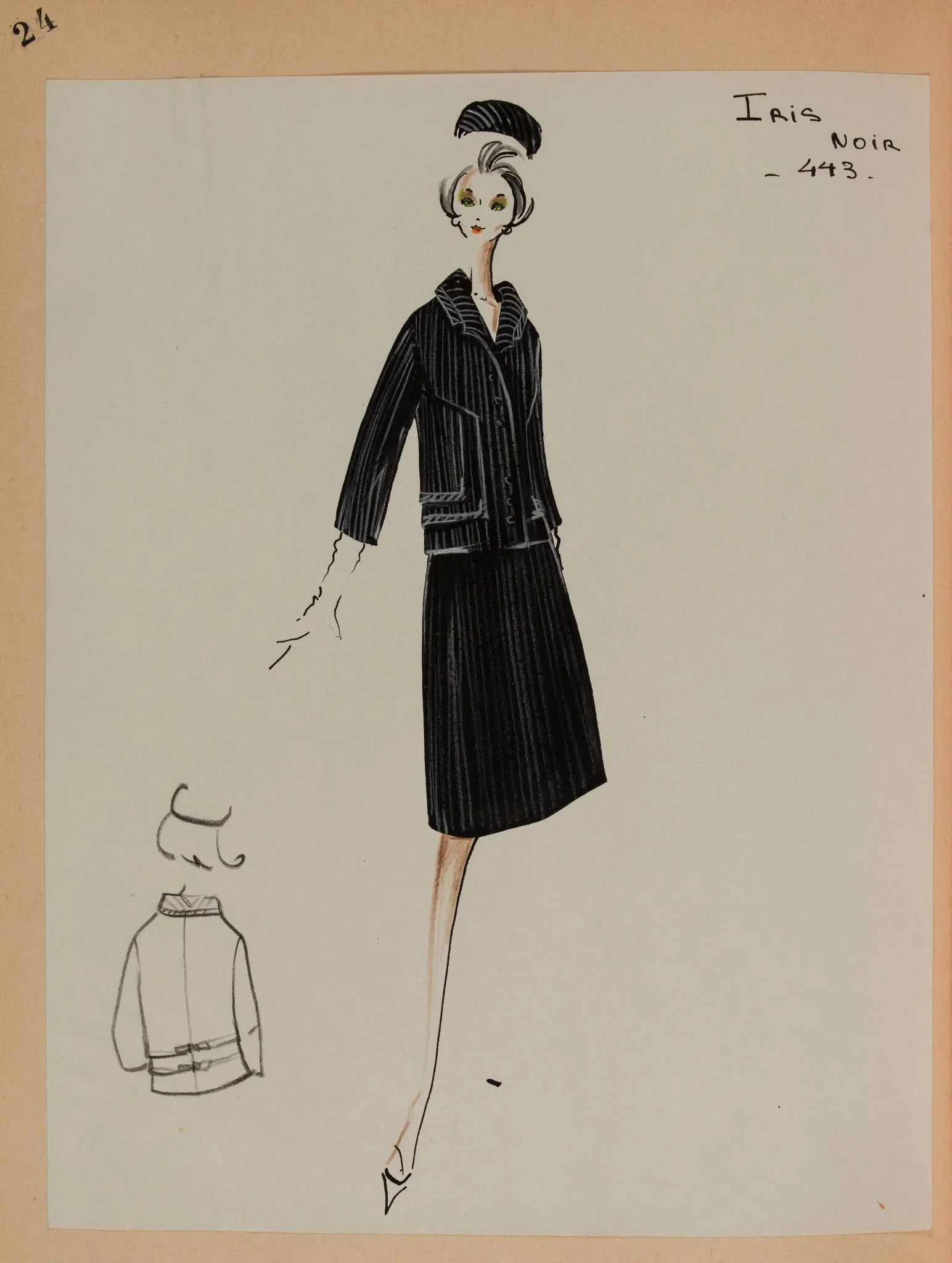Iris noir, by Marie-Louise Carven, 1963