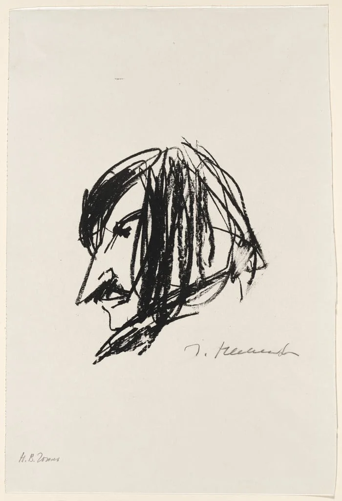 Untitled, by Gerda Mikhailova Nemenova, ink, 1960