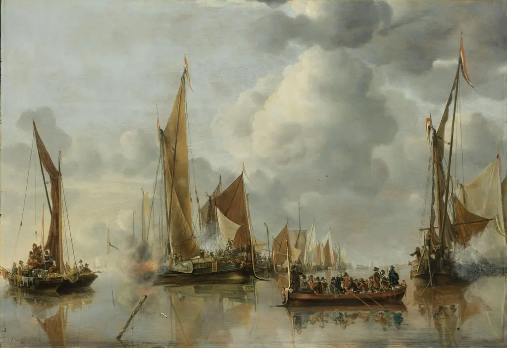 The Home Fleet Saluting the State Barge