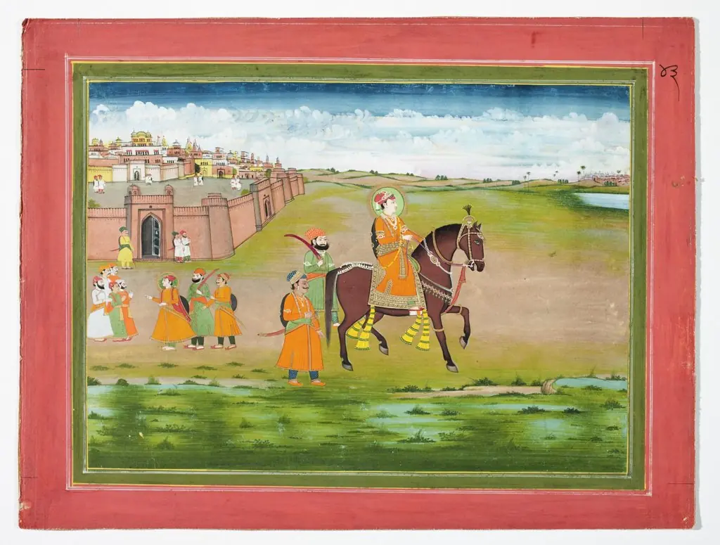 Portrait of Raja on Horseback