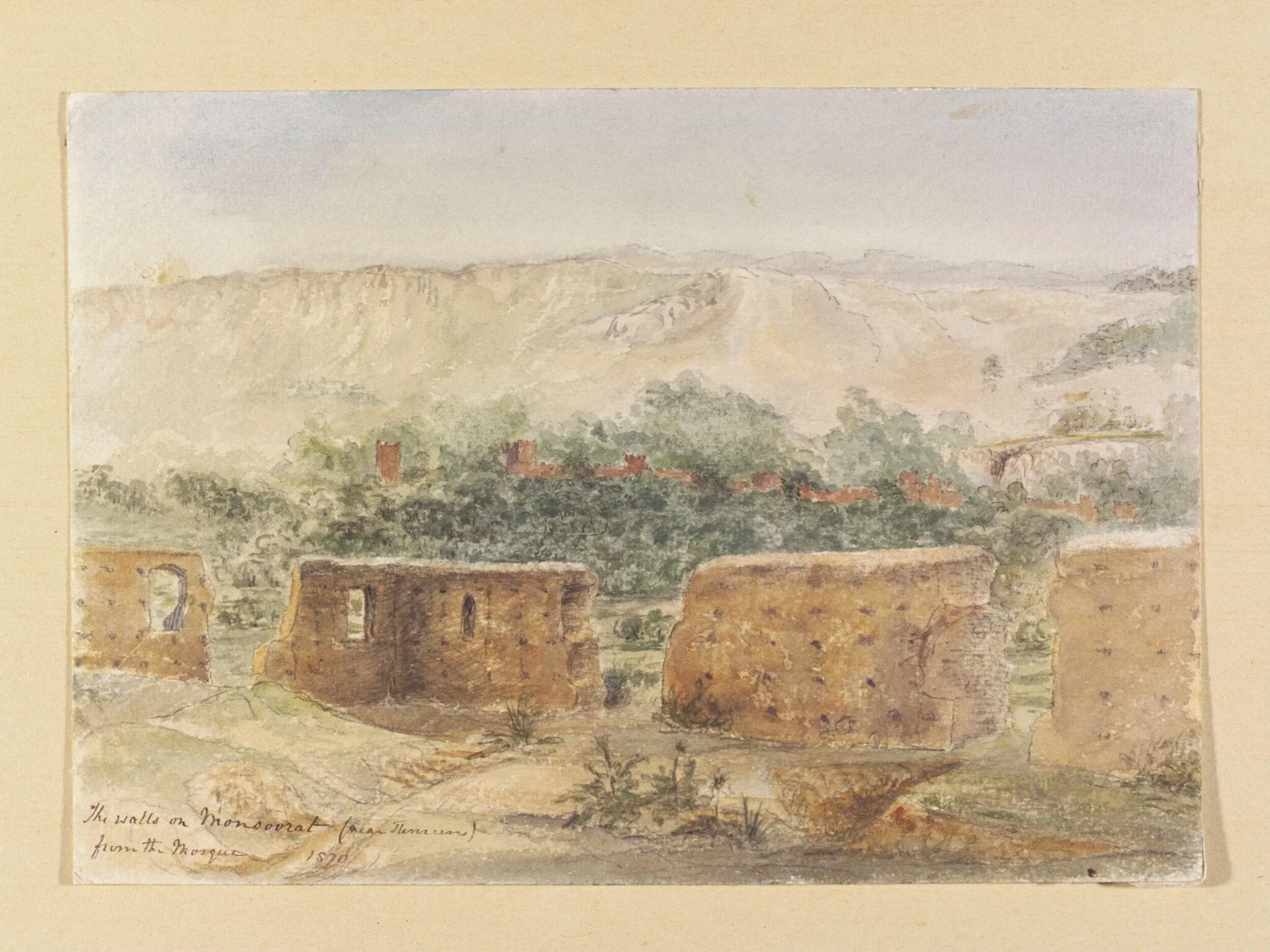 The walls on Monsoorat (near Tlemcen) from the Mosque