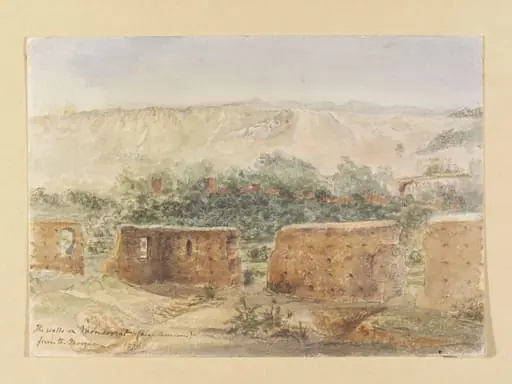 The walls on Monsoorat (near Tlemcen) from the Mosque