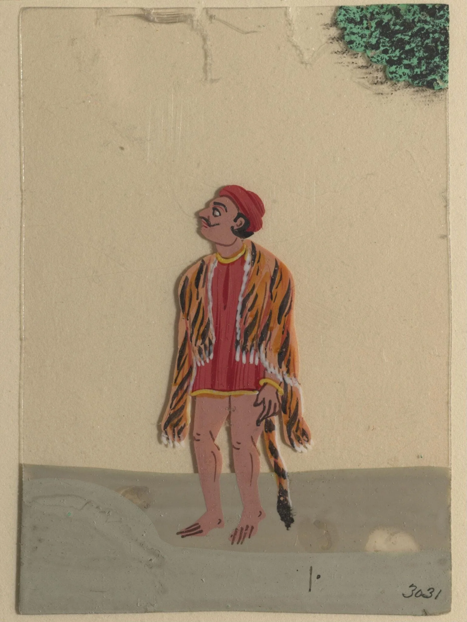 Twelve drawings of unidentified ascetics and mendicants., by Unknown, paint, 1870