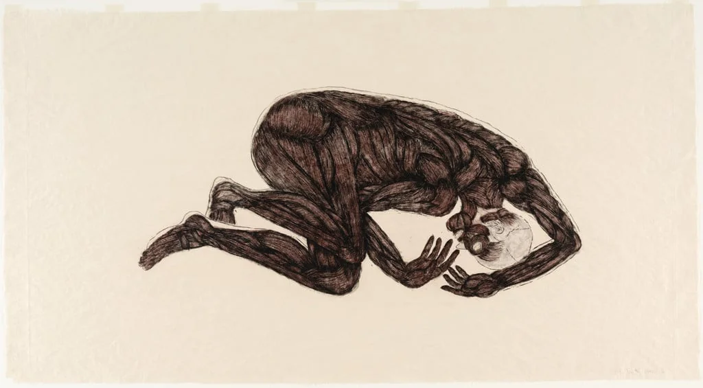 Untitled, by Kiki Smith, ink, 1992