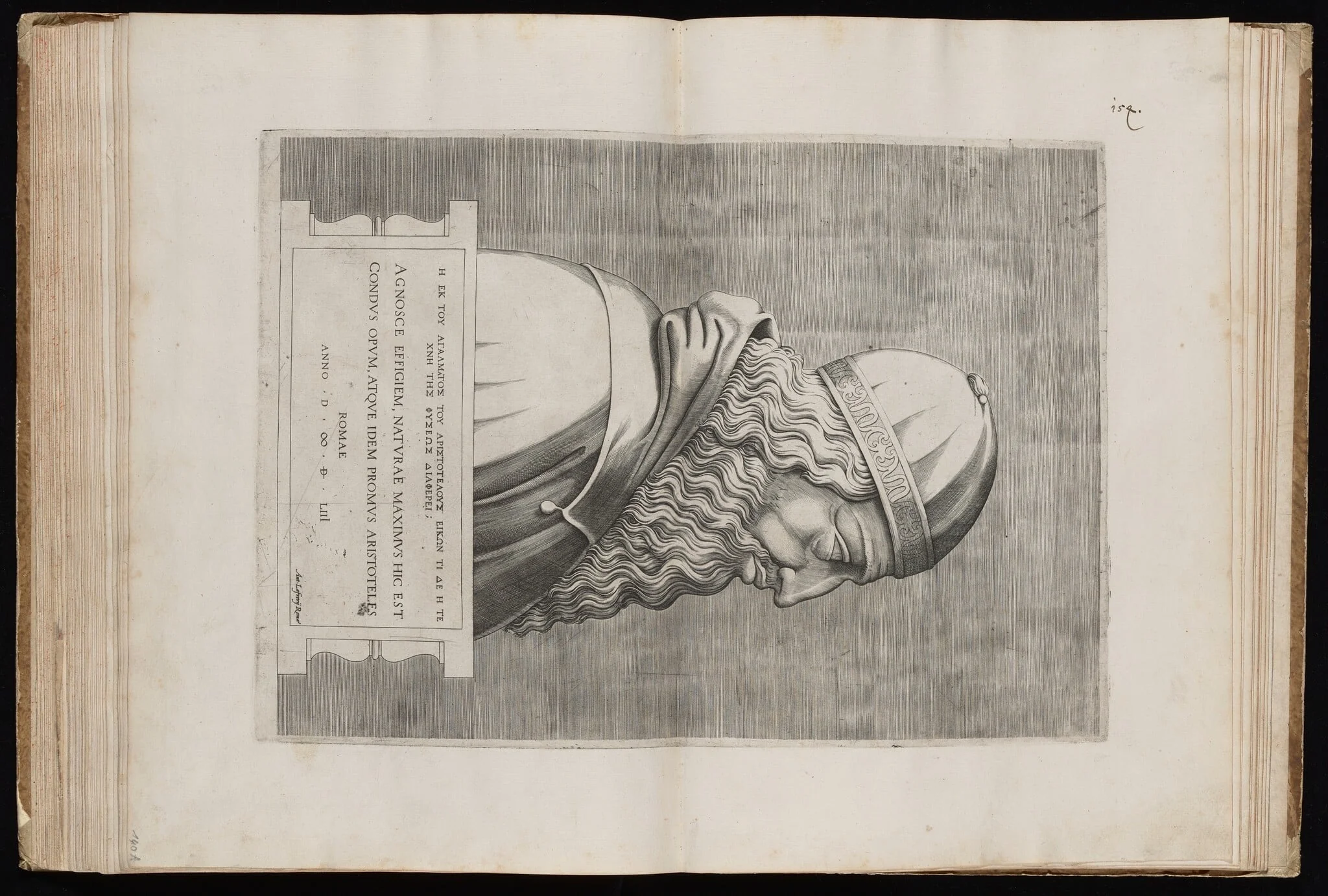 Aristotle, by Italian 16th Century, ink, 1553