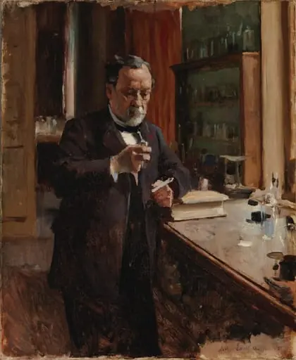 Louis Pasteurin muotokuva, harjoitelma