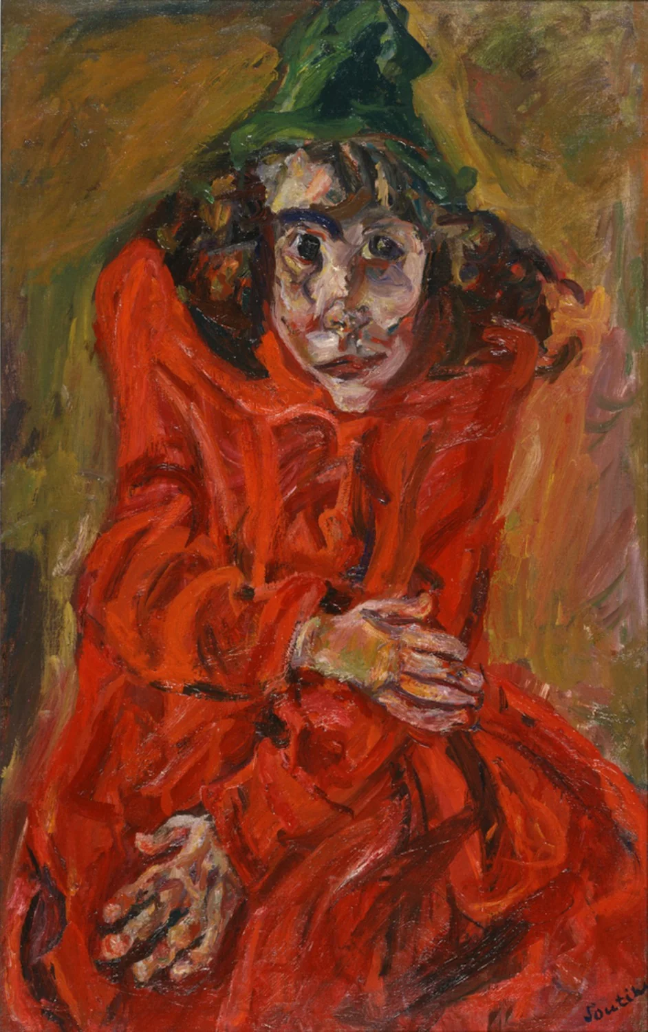 Mad Woman, by Chaïm Soutine, oil, 1920