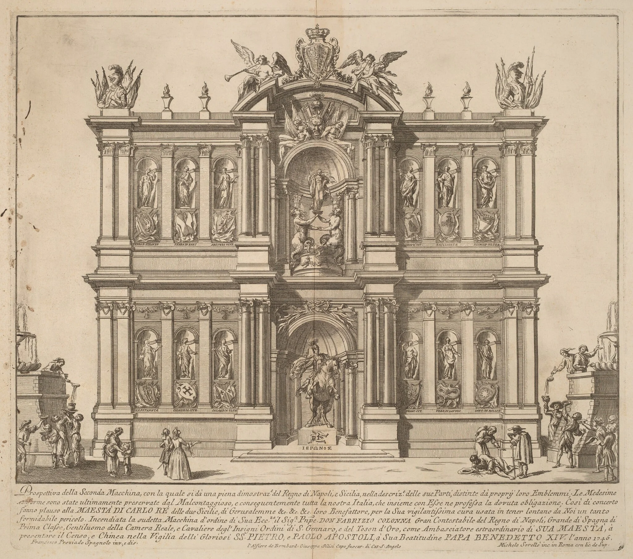 The Seconda Macchina for the Chinea of 1746: The Territories of the Kingdom of Naples