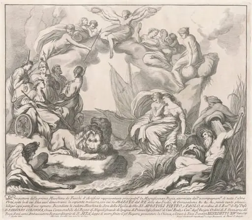 The Prima Macchina for the Chinea of 1741: Allegory of Regal Magnificence