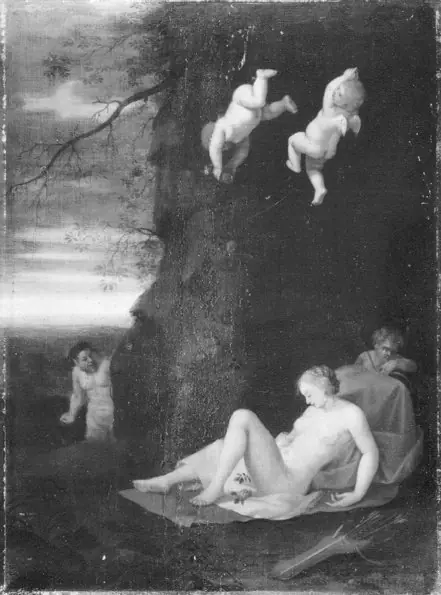 Satyr Spying on Sleeping Nymph, Antiope